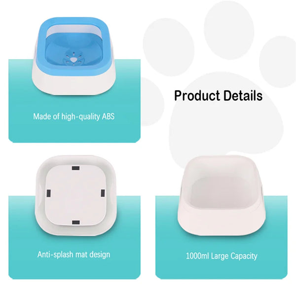 Splash-Free Pet Water Bowl